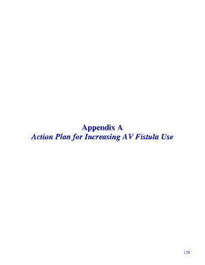 Action Plan for Increasing AV Fistula Use