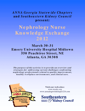 Nephrology Nurse Knowledge Exchange 2012 - esrdnetwork6