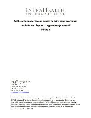 Amlioration des services de conseil en soins aprs - intrahealth