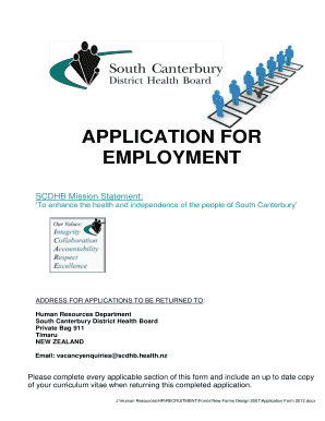 Application for Employment