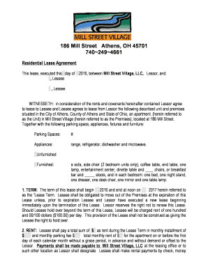 Residential Lease Agreement