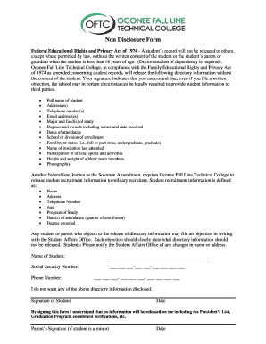 Non Disclosure Form