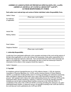 Author Submission Package - Author Responsibility Formsdoc - aapsus