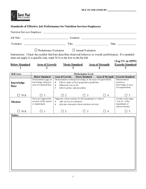 PROCESS FOR USING THE STANDARDS OF EFFECTIVE JOB PERFORMANCE FOR - nacs spps