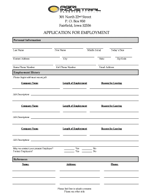 Application for Employment