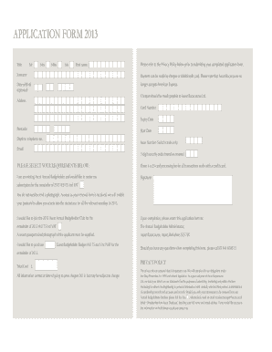 Ascot Annual Badgeholder Application Form