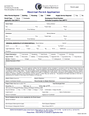 Electrical Permit Application
