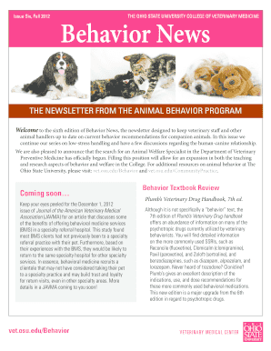 newsletter of the animal behavior