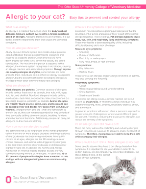 Cat Allergy Prevention Guide