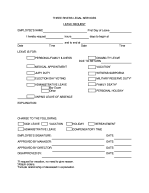 Leave Request Form