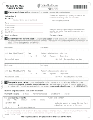 Medco By Mail Order Form