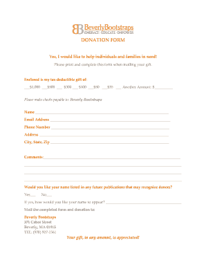 Donation Form