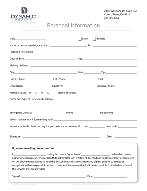 Lyme Disease Patient Intake Form