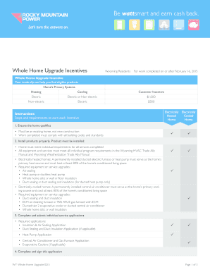 Wyoming Whole Home Upgrade Incentive Application