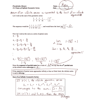 Precalculus Honors Worksheet