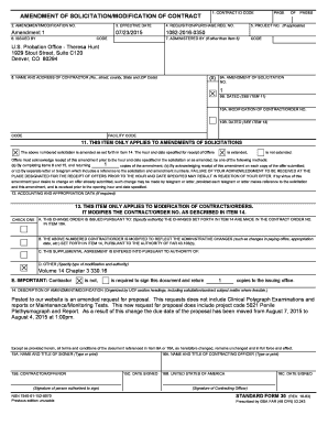 Amendment of Solicitation/Modification of Contract