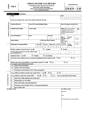 Indian Income Tax Return ITR-5