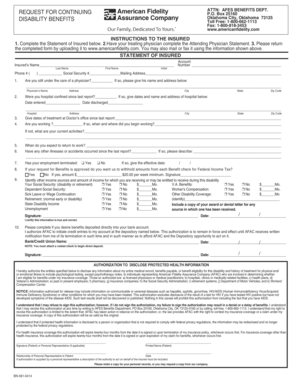 Disability Benefits Claim Form