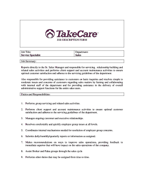 Job Description Form