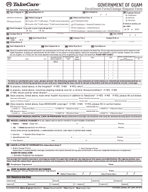 Government of Guam Employee Health Insurance Enrollment Form