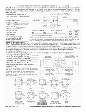 Motor State Custom Order Release Form