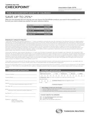 Quickfinder Tax Reference Order Form