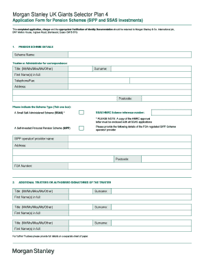 Morgan Stanley UK Giants Selector Plan 4 Application Form