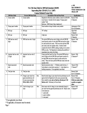 Florida Property Tax Roll Submittal Form