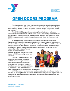 Open Doors Program Application