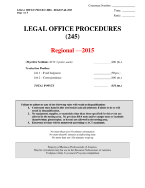 Legal Office Procedures Pdf - Fill Online, Printable, Fillable, Blank ...