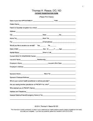 Patient Registration Form