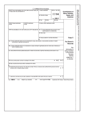 IRS Form 1098-C