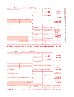 Form 1099-INT 2015