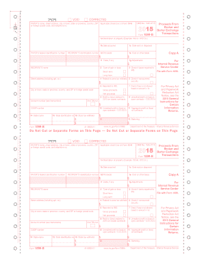 Form 1099-B Broker and Barter Exchange Transactions