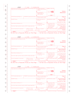 Form 1098-T Tuition Statement