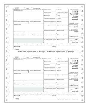 IRS Form W-2G