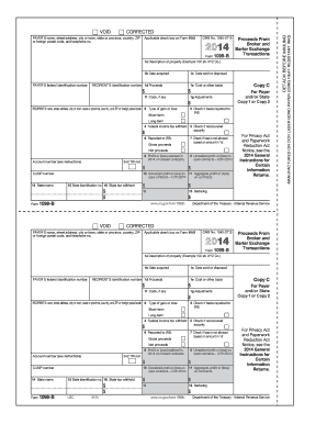 Form 1099-B 2014