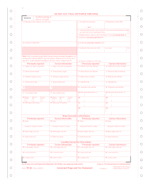 Corrected Wage and Tax Statement