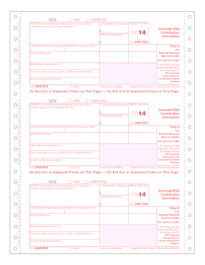 Form 5498-ESA 2014