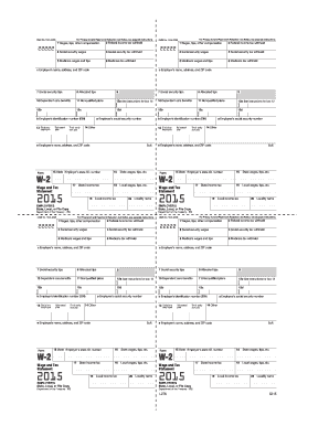 IRS Form W-2 Wage and Tax Statement