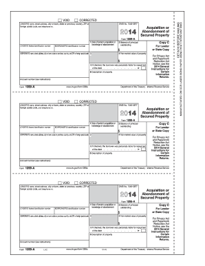 IRS Form 1099-A