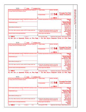 Form 1099-S Proceeds from Real Estate Transactions