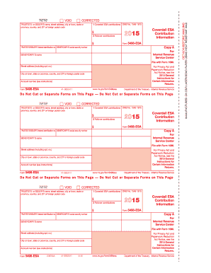 Form 5498-ESA 2015