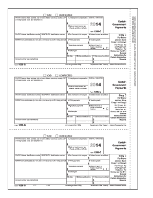 Form 1099-G 2014