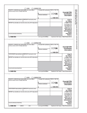 Form 5498-ESA Coverdell ESA Contribution