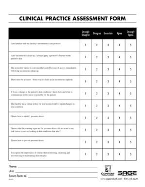 Clinical Practice Assessment Form