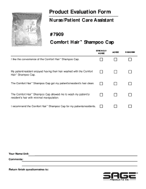 Product Evaluation Form