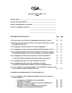Questionnaire T-4