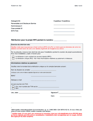 Formulaire de service de renouvellement et de divulgation de Swissgrid
