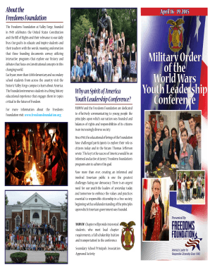 Spirit of America Youth Leadership Conference Application